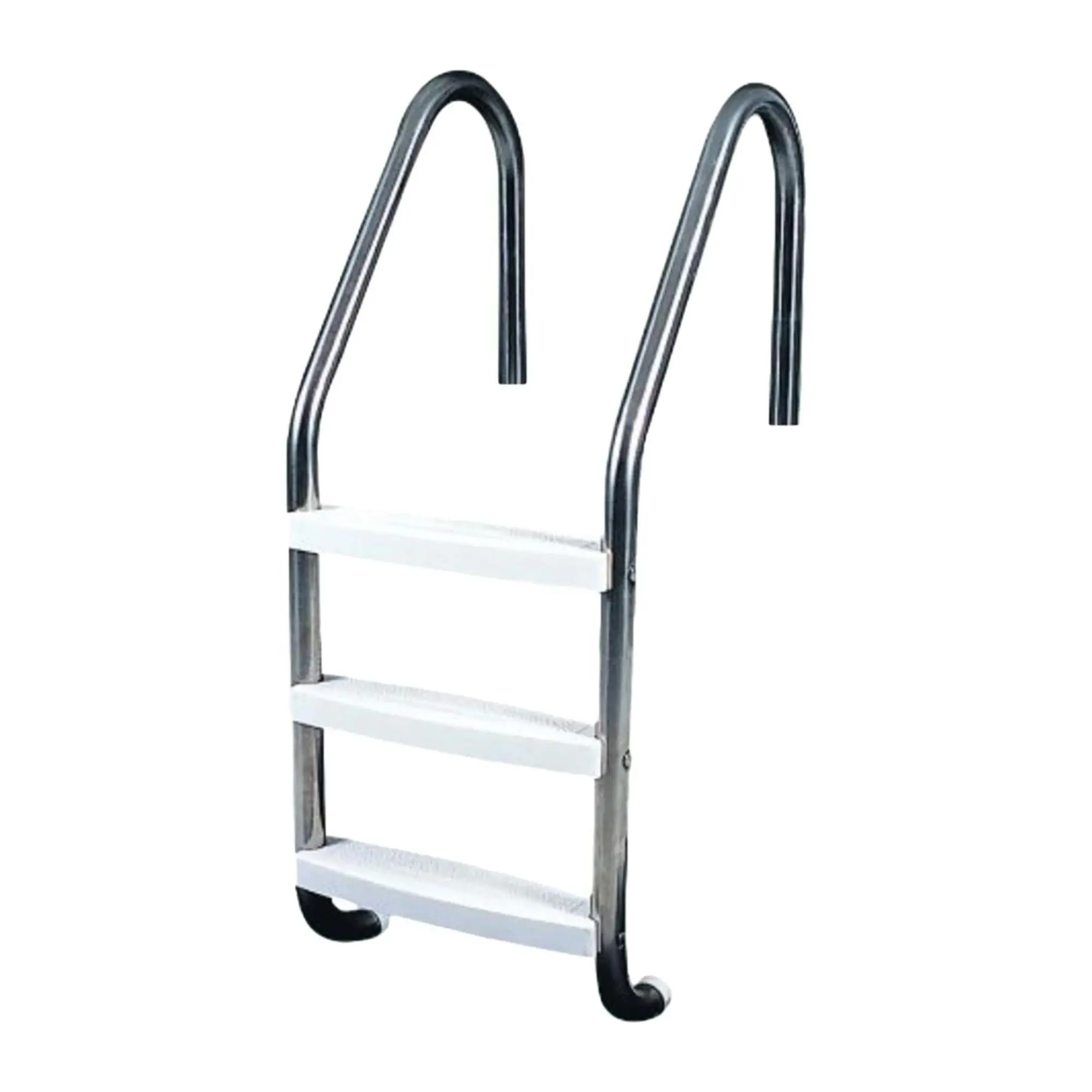 52" Silver and White Three Step In-Ground Swimming Pool Deck L