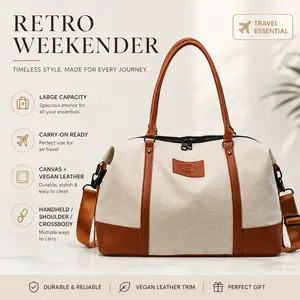 Large Capacity Travel Bag, Fashion ColorblockDesign, Handheld Shoulder Crossbody, Multi-Functional Practical, Ideal for Short Trips, Vacation,Gym, Students, Multifunctional Travel Bag, TravelDuffel Bag, Travel Duffle Bag, Fashionable DuffelBag