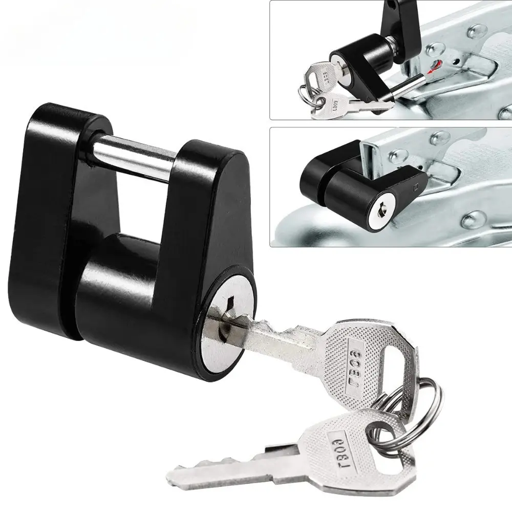 Trailer Hitch Lock, Security Lock, Anti-Theft, Corrosion Resistant, Easy 1/4 Inch Key Operation, Suitable for Rvs, Trucks, Trailers, Anti Theft Locks