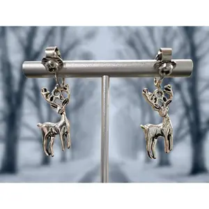 Deer Clip On Earrings