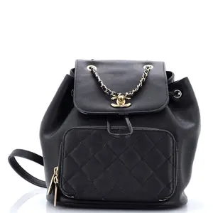 Pre-owned CHANEL Leather Backpacks Business Affinity Backpack Caviar Small by Rebag