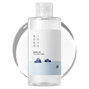 Round Lab 1025 Dokdo Toner - Oil Control, Exfoliating Facial Toner, Korean Skin Care Cotton Pads for Comfort and Hydration