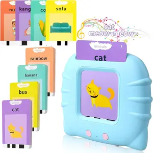 Talking Flashcards  for Toddlers 3-6 Years - Pocket Speech Learning Toys with 224 Sight Words for Interactive Montessori Learning flashcards Animals