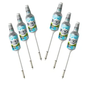 Busch Light Fishing Bobber Prime Fishing Gear 6 pcs Bottle Bobber for Fresh & Saltwater Montana Fly Fishing Adventures
