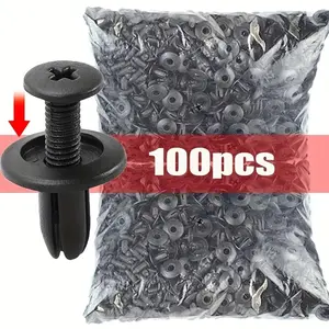 8mm Plastic Rivet Fastener, Car Bumper Splash Guard Rivet Clip, Car Rivet Fastener for Toyota, Focus, Kia, Nissan, Yamaha