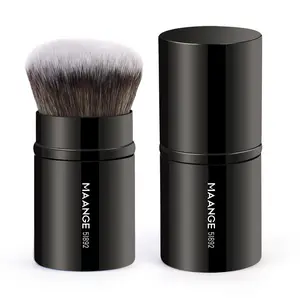 Professional Retractable Makeup Brush, 1 Count Loose Powder Highlighter Brush with Soft Bristles for Beginners, Gift for Women & Girls, Christmas Gift, Precision Powder Brush