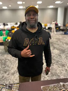 Alpha Black Letter Chenille Hoodie