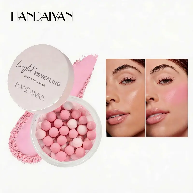 Handaiyan Baked Balancing & Brightening Contour with a Smooth Pearl Formula - Lightweight, Buildable Coverage for Any Skin Tone & a Flawless Radiant Finish, Makeup Transformation, Pearl Powder, Conceals Dark Circles, Youth, All Skin Types, Oil-Free, Natur