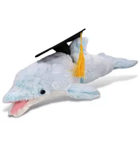 PLUSH GRADUATION - SUPER-SOFT PLUSH - DOLPHIN LARGE