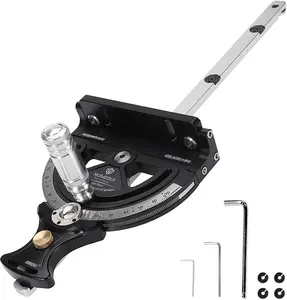 HONGDUI HD-TB01 Table Saw Miter Gauge, 140 Precision Angles with Quick-Lock, Fit 3/8 x 3/4" T Slot for Table Saw Router Table