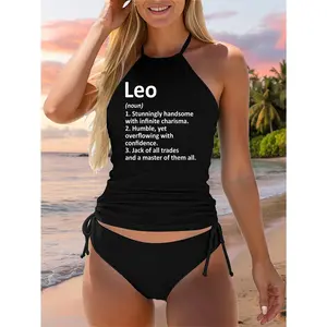 LEO Definition Personalized Name Funny Birthday Gift Idea Two Piece Swimsuit