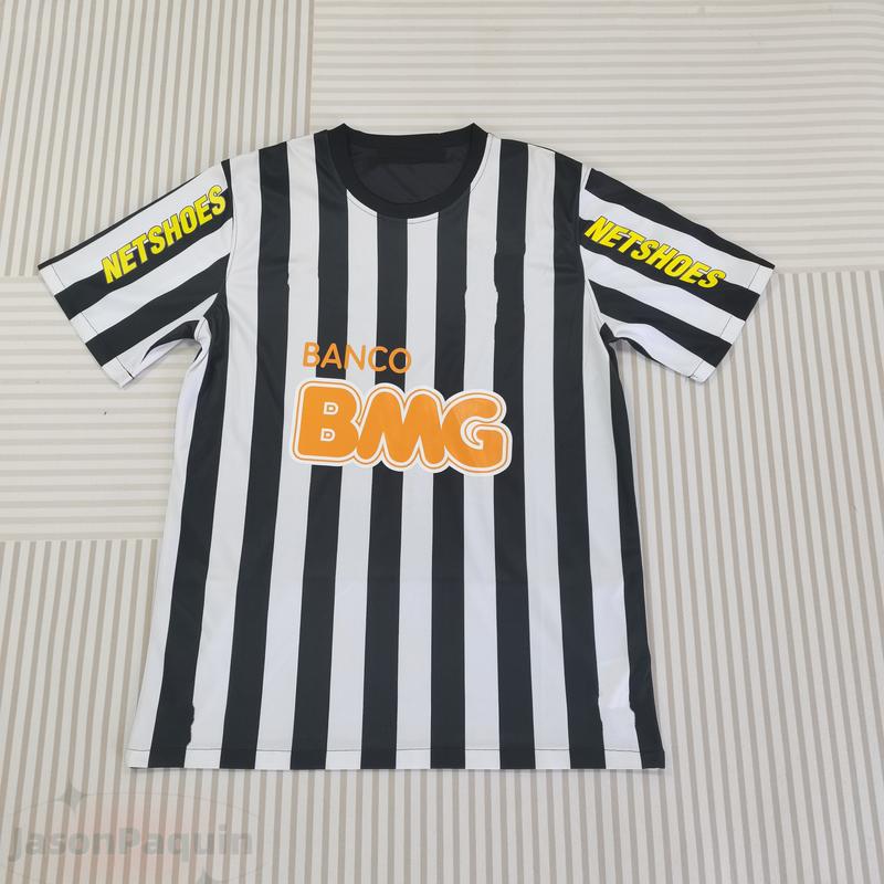 12-13 Home  Away No.11 Neymar Soccer Jerseys Fans Version White Black Short Sleeves