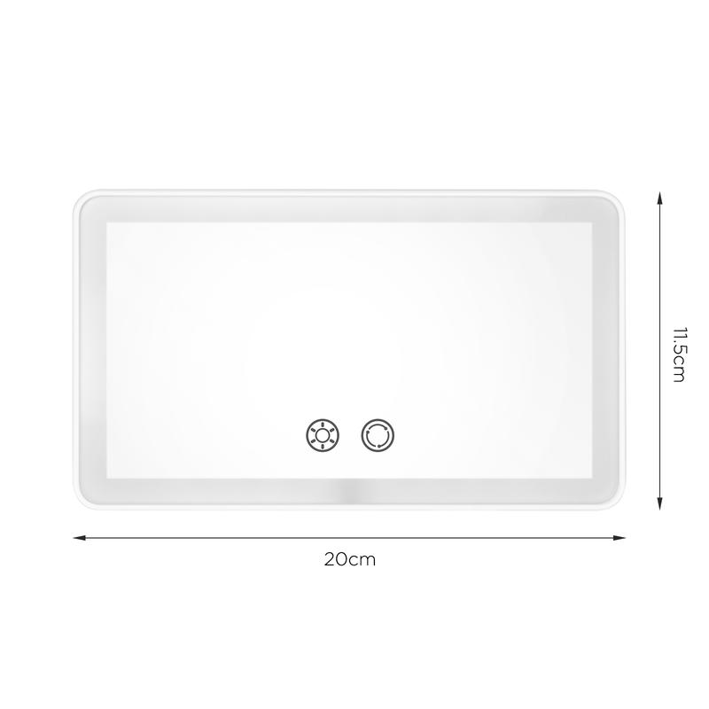Car Sun Visor Makeup Mirror with Light, LED Touch Screen Adjustable Brightness Auto interior Makeup HD Mirror, Rechargeable Vanity Mirror, Car Interior Accessories, Gift for Girls, Mums, Girlfriend, FathersDayGift