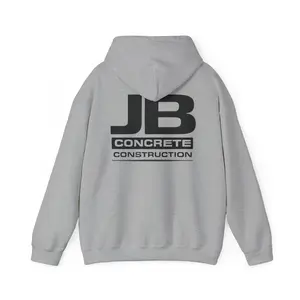 Custom Construction Hoodie, JB Concrete Heavy Blend Sweatshirt, Workwear Sweatshirt, Casual Hoodie, Gift for Builders