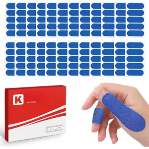 120Pack  Bowling Tape, Durable Flexible Bowling Finger Tape and Thumb Tape for Fingers, Bowling Ball Tape Bowlers Tape Bowling Thumb Protector Bowling Accessories, Blue