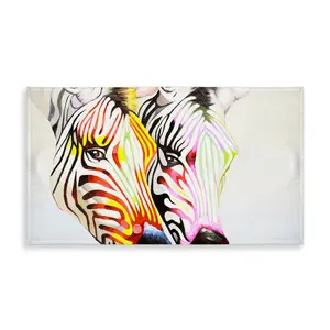 360 Stand Large Vibrant Zebra Print Rectangle Tablecloth - 58x102 in, Yellow Wildlife Theme Home Decor, Garden/Patio Dining Table & Picnic Table Cover for Indoor/Outdoor Furniture (C1TCLRGEKO9FGK), Garden Dining Table