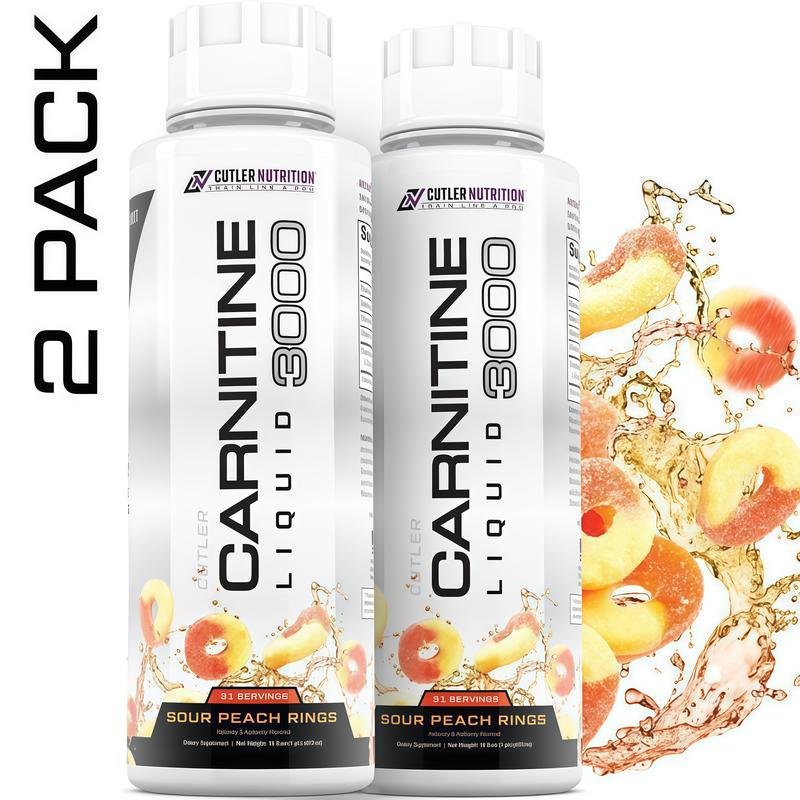 Cutler Nutrition Carnitine Liquid 3000 3-Pack Multi-Flavor Energy Sport Beverage Drink Variety Pack US Edition
