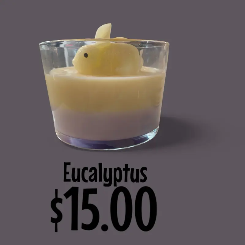 Eucalyptus incentive candle Easter inspired / bunny inspired