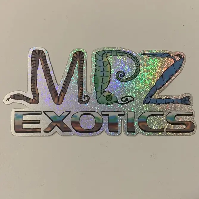 MPZ EXOTICS GLITTER STICKER