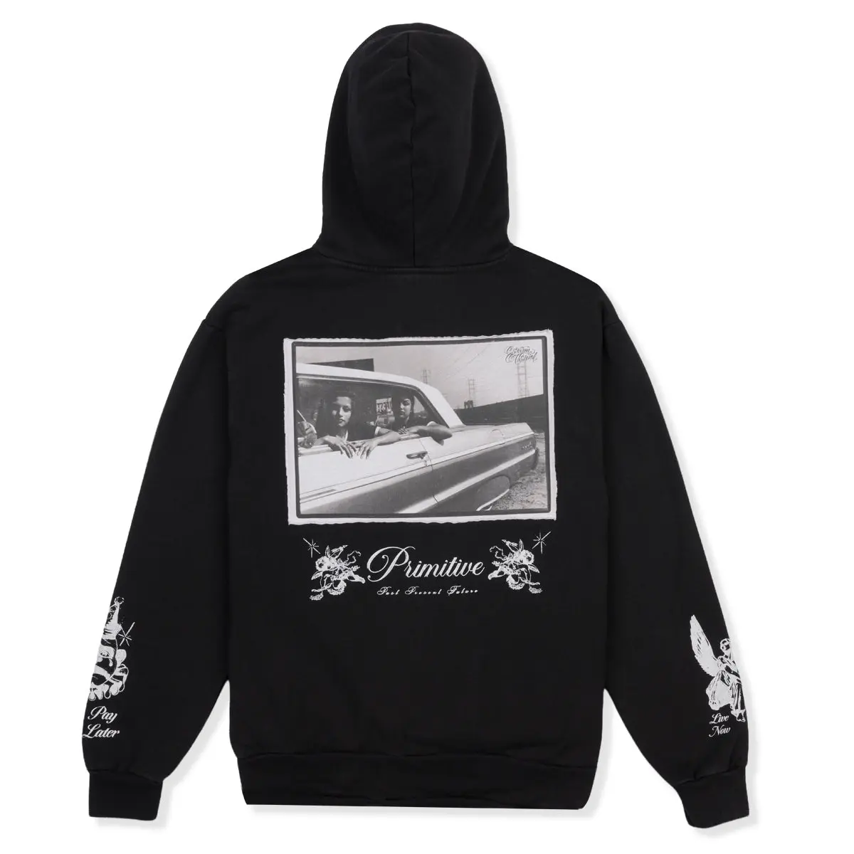Primitive Skate Men's Boxy Fit Hoodie Vida Primitive Skate Men's Boxy Fit Hoodie Vida