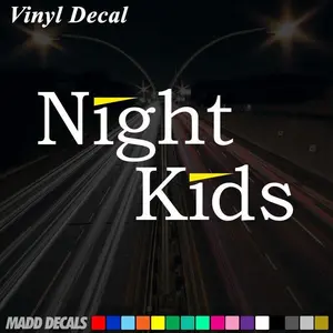 Night Kids Decal Sticker Nightkids Initial D Vinyl