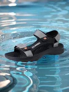 Men's Adjustable Strap Beach Sandals, Casual Comfortable Breathable Sandals for Summer, Non-slip Sports Sandals for Outdoor Hiking, Slip Resistant Sandals