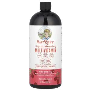 MaryRuth's Liquid Morning Multivitamin, Raspberry, 30 fl oz (887 ml)