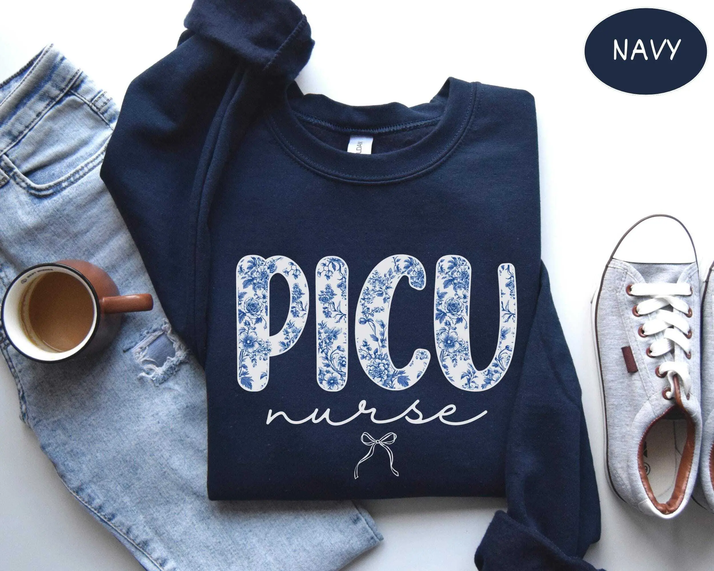 Picu Nurse  Short Sleeve T-SHIRT / Sweatshirt  , Pediatric Intensive Care Unit tee , Future Peds RN Nurse tshirt, Pediatrics Crew