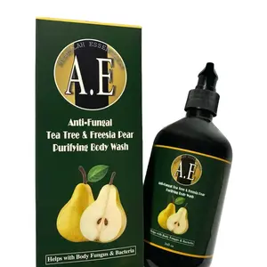 Allellah Essentials Tea Tree & Freesia Pear Purifying Body Wash - Gentle Formula for All Skin Types Antibacterial Smoother Cleansing Cleanser