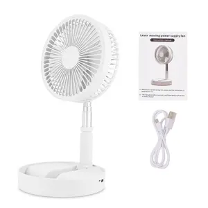 1 PCS Fan Collapsible for Traveling Foldaway Rechargeable Portable Folding Travel Fans Portable Pedestal Standing Fan Foldable Travel with 7200Mah Battery for Bedroom Home Office