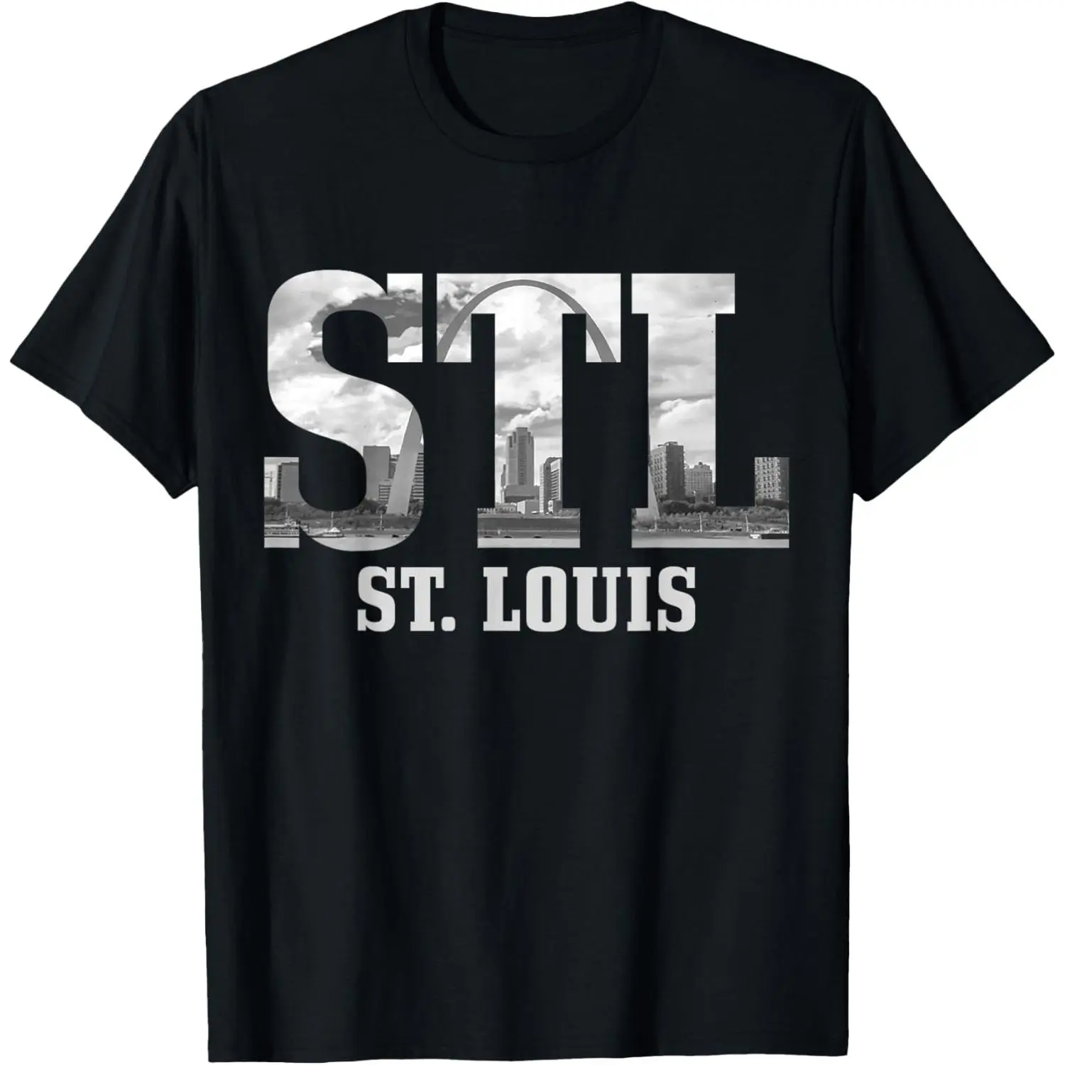 100%cotton St. Louis STL Skyline Pride Missouri Vintage T-Shirt