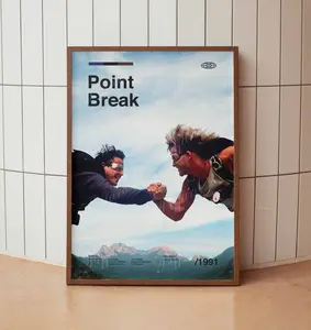 Point Break Vintage Movie Poster, Retro Movie Poster, Poster Decor Room, Poster Movie