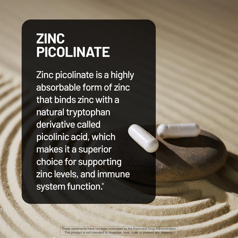 NatureWise Zinc Picolinate with D3 + K2 - Zinc Supplements for Men & Women + Vitamin D3 K2 - Supports Immune & Bone Health* - Non-GMO, Gluten Free, USA Manufactured