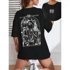 Vintage Limited Edition Sleep Token Container Gothic Heavy Metal Band Graphic Tee Casual Round Neck T-Shirt for Music Lovers 100% Cotton Classic Fit Crewneck