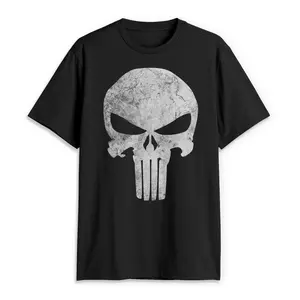 Men's Marvel Punisher Retro Skull Symbol T-Shirt