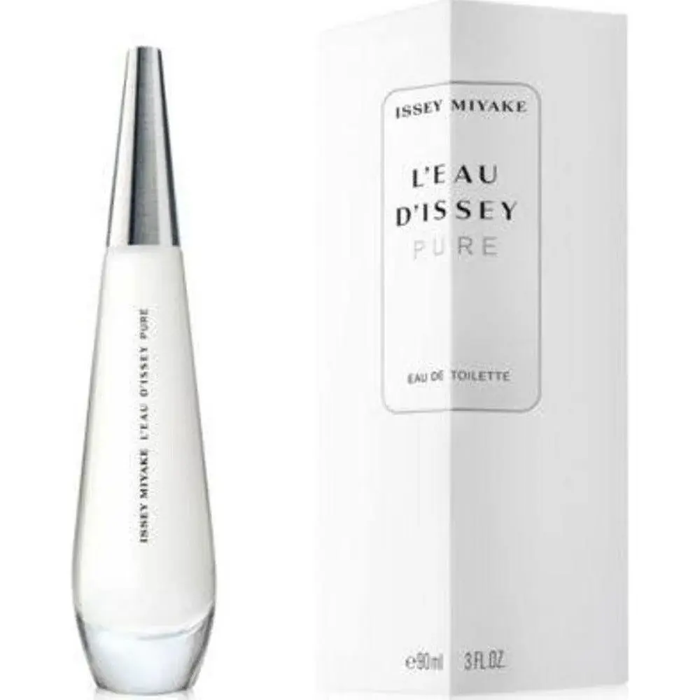 L'EAU D'ISSEY PURE by Issey Miyake Women's Floral Oceanic EDT Spray - Pure Feminine, 3.0 oz (3 to 3.9 fl oz Range) Liquid Wood Fragrance, New In Box