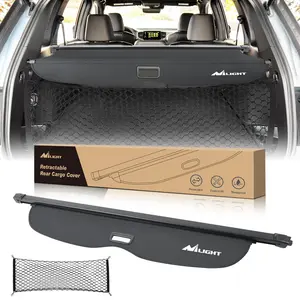 Nilight Trunk Cargo Cover for Honda Passport 2019 2020 2021 2022 2023 2024 2025, Retractable Security Shade Rear Cargo Cover, with Trunk Storage Net, Car Accessories, Vehicle