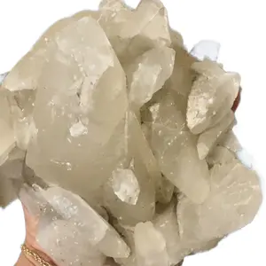 Calcite cluster with red inclusions UV reactive