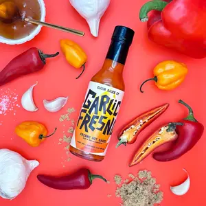 Elixir Sauce Co - Garlic Fresno Hot Sauce - Flavorful and Spicy Blend for an Intense Kick