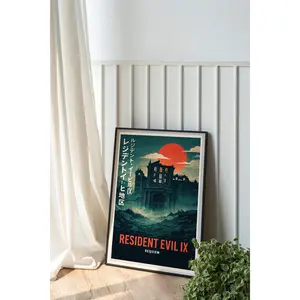 [Sale Up To 40%] [Unframed] Resident Evil 9 IX Requim Poster Print, Gaming Wall Art, Gifts for Gamers