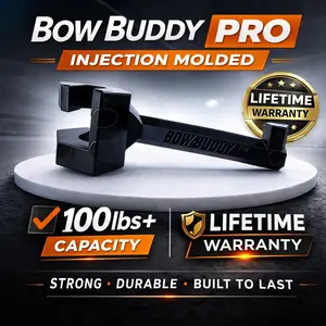 Bow Buddy PRO – Twist-On Bow and Gear Hanger for Trucks & SUVs | No-Tool Install | Universal Fit w/ Spacer | Secure Headrest Mount