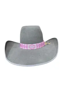Bright Pink Elastic Hat Band 1.25 inch