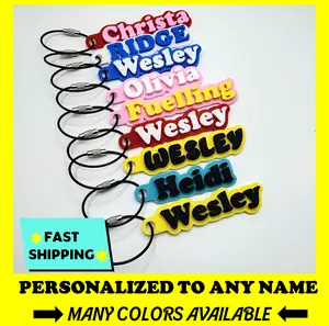 Custom Name Personalized 3D Name Tags For Bags, Backpacks, Sports Teams, Gifts, Water Bottles, Luggage Label, Customizable Nametag