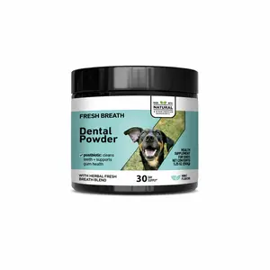 Dental Powder Breath Freshener andTeeth Cleaning DentalCare for Dogs PlaqueTartar Remover with Postbiotic-30Scoops Pet Care Finger Cot Insert Probiotic ToothpasteEnamel Repair Health Sticks for Dogs Freshener DentalWipes Rechargeable blackfriday