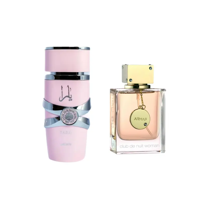 Women's Fragrance Multi-Pack - ARMAF CDN Eau De Parfum (3.6 fl oz) & LATTAFA Yara Eau De Parfum Spray (3.4 fl oz) for Women