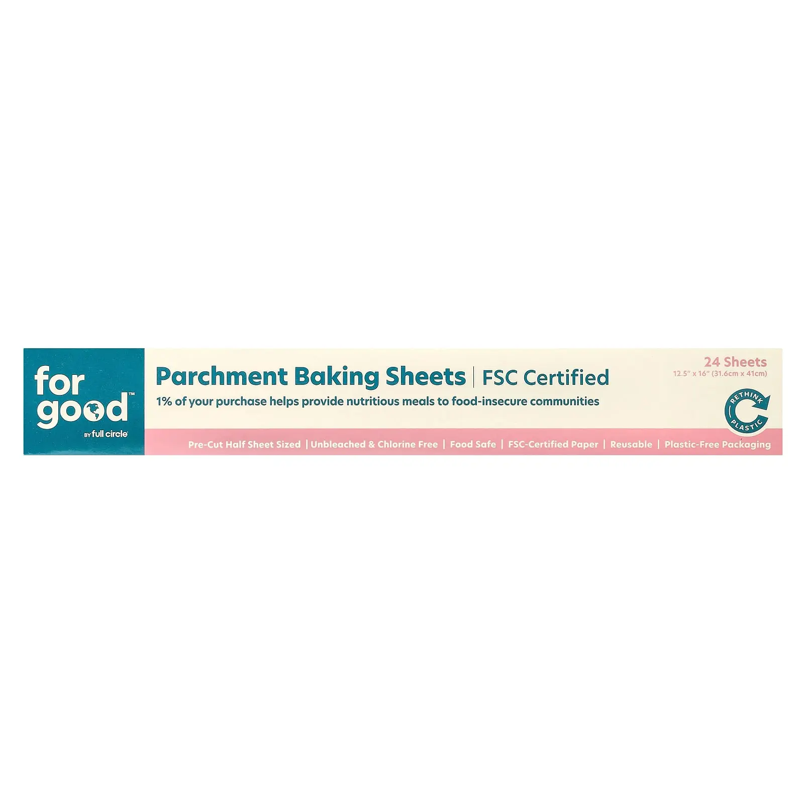 Full Circle Parchment Baking Sheets, 24 Sheets