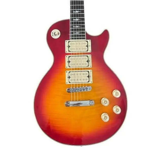 Ace Frehley Signature 6-String LP Electric Guitar with Fixed Bridge, 3 Pickups, Cherry Rosewood Fingerboard, Guitar Accessory
