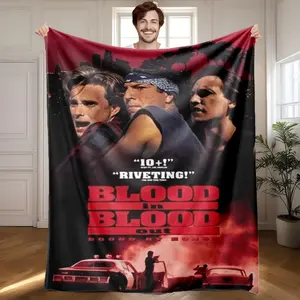 1 piece Blood Is Thicker Than Blood: A Los Angeles Street Gang Story themed flannel blanket - Super soft flannel blanket in modern style, suitable for sofas and beds, all-season multi-purpose use, digital print design, 100% polyester material