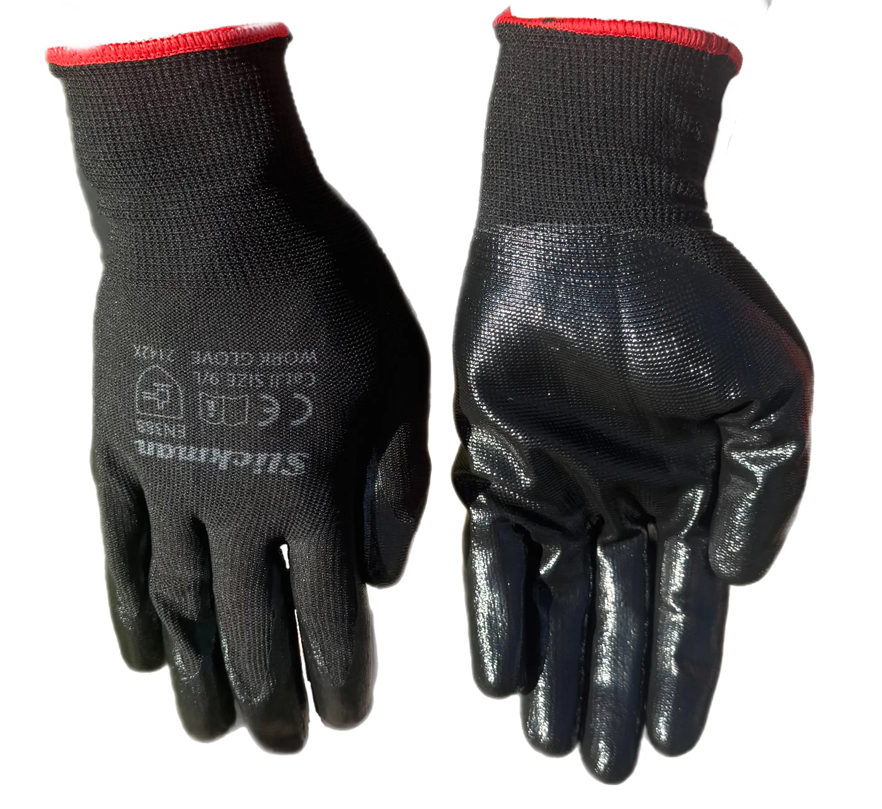 Slickman Nitrile Dipped Working Gloves A1 Cut Resistant 12 Pack