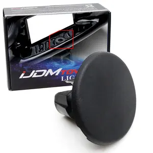 iJDMTOY One Matte Black Rear Bumper Step Pad Round Plug Trailer Tow Ball Cover For Ford 1999-07 F150 F250 F350 F450, 2000-05 Excursion